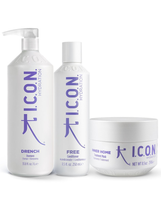 Pack Hidratación Drench 1 Litro +  Free + Inner Home